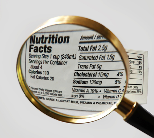 Internet Nutrition labels